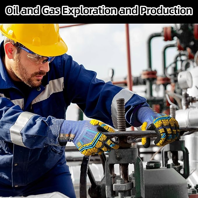 Schwer PRO-SKIN Impact Gloves with ANSI A4 Cut Reistant Protection, Flexible and Comfortable Work Gloves with Grip，Touchscreen, Used for Oil and Gas E&P，Mechanic, Construction, XL, PM3900-T