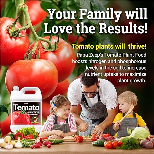 Covington Organic Liquid Tomato & Vegetable Fertilizer (32oz) – Easy-to-Use Water-Soluble Plant Food for Tomatoes, Peppers, and Edibles – Natural Garden Nutrients