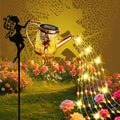 Solar Garden Fairy Watering Can Lights Outdoor IP65 Waterproof Watering Can Hanging Lanterns Garden Decor, Solar Powered LED Patio Yard Pathway Lights Fairy Gardening Gifts for Mom Women Birthday