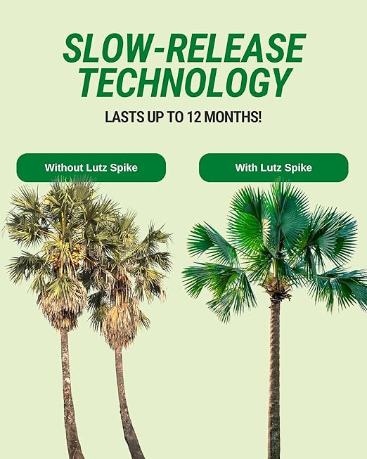 Manganese Palm Tree Fertilizer Spikes, 40 Pack - Fertilizer Sticks & Plant Food Spikes for Palm Trees & Ferns - Contains 16% Sulfur, Manganese, Nitrogen, and Essential Nutrients