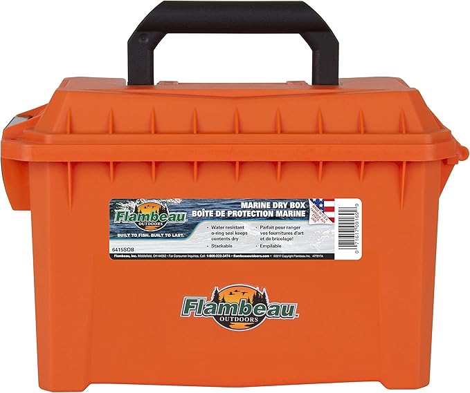 Flambeau Outdoors 6415SO Marine Dry Box, 11", Orange