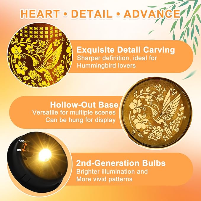 Solar Lanterns Outdoor Waterproof Hummingbird Garden Decor Gifts for Women Mom Grandma Hanging Solar Lights Metal Solar Decoration Outside for Yard, Patio, Backyard, Porch(Hummingbird)