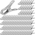 SINJEUN 200 PCS 2 Inch Stainless Steel Garden Clips, Greenhouse Clamps with 1 Inch Large Open, Garden Clips for Plant Cover on Gardening Hoops