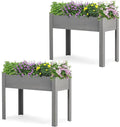 40x20x31 inch Raised Garden Bed with Legs, Elevated Wooden Planter Box for Outdoor Plants Flowers Fruits Vegetable Herb Growing