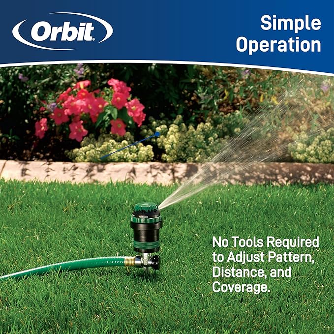 10-Pack Orbit 58573N H2O-6 Gear Drive Sprinkler - Versatile Gear Drive for Efficient Lawn Watering
