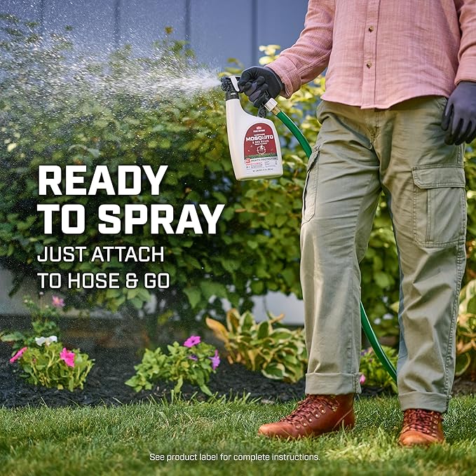 Ortho Home Defense Backyard Mosquito and Bug Killer Ready-to-Spray, Kills Mosquitoes, Ants, Fleas, and Spiders, 32 fl. oz.