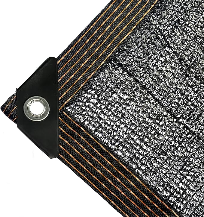 winemana 50% Black Shade Cloth, 20x 20 FT Durable Mesh Tarp with Grommets, Garden Sunblock Shade Cloth Shading Antifreezing for Plants Cover, Greenhouse, Barns Kennel, Patio, Tomatoes