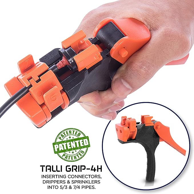 Al-Magor Talli Grip TG Garden Patented Insertion Tool for Dripper - Connector & Dripper Gun - Drip Irrigation Tool -Irrigation System for Garden - Drip Irrigation Punch Tool Kit -700011