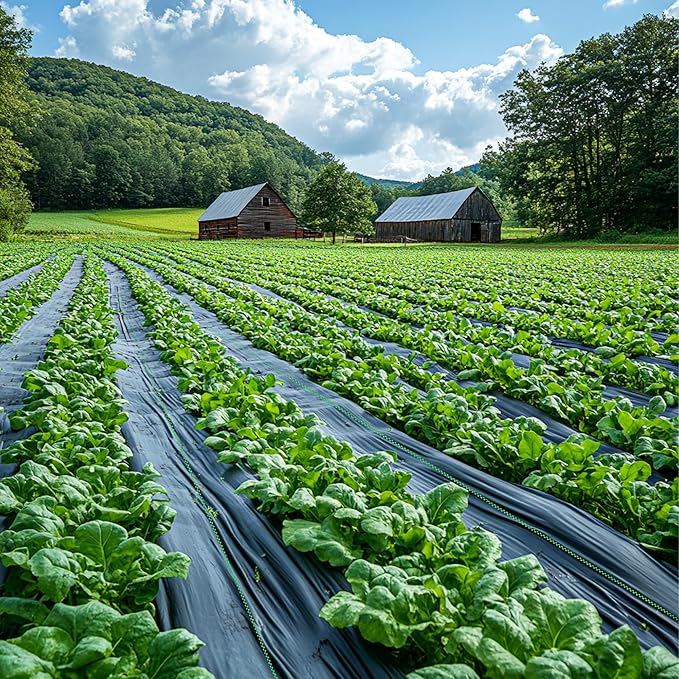 4FT x 300FT Weed Barrier Fabric Heavy Duty, 5.8oz Landscaping Fabric Woven Landscape Ground Cover for Gardens & Lawns