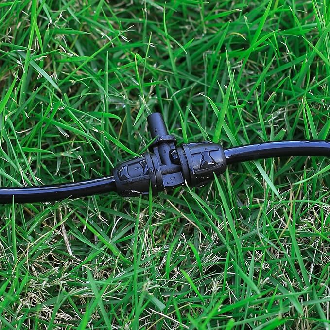 6mm to 1/4 Inch Barb Tee for for ¼ in. tubing; Tubing Outside Diameter (OD) is 0.250 in., Internal Diameter (ID) is 0.170. in. (20Pcs/Pack) (Black-1/4" to 6mm)
