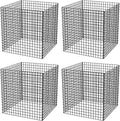 (4 Packs) Wire Plant Protector, 14.8" L x 14.8" W x 15.7" H Plant Protectors from Animals, Large Garden Plant Cage, Protect Plants, Shrubs and Vegetables from Rabbits, Heavy-Duty