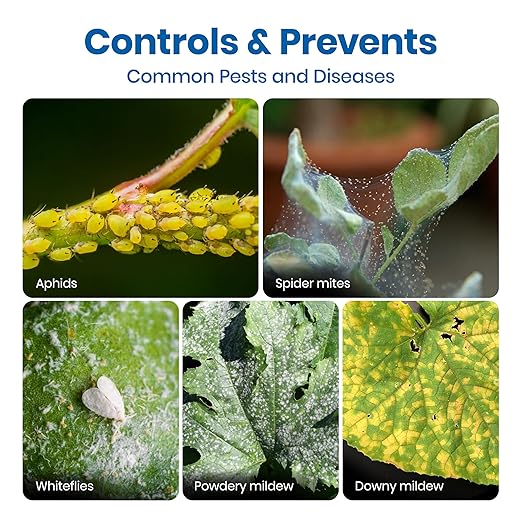 GrowSafe Bio-Pesticide, Organic and Natural Miticide, Fungicide and Insecticide (Ready-to-Use 24 fl.oz)
