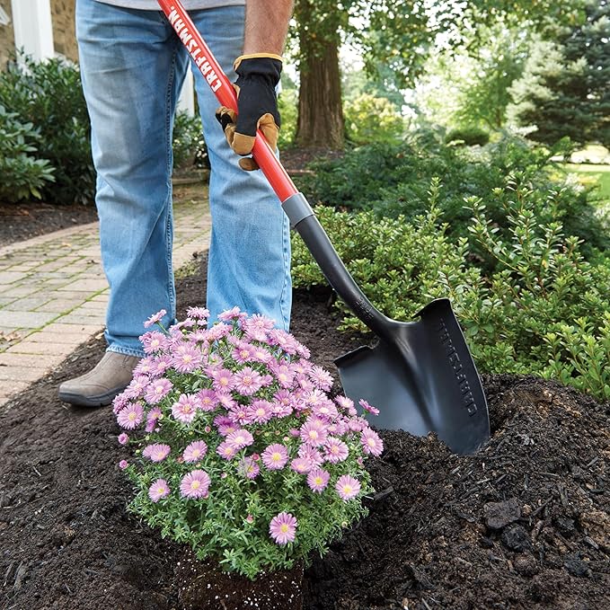 Craftsman Garden Shovels for Digging and Gardening: Heavy Duty Spade Shovels Ideal for Construction Projects, Lightweight Metal Spade Tool Set, Pack of 4