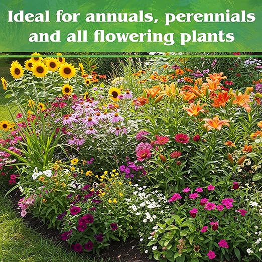 Down To Earth All Natural Fertilizers Organic Flower Garden - Plant Food for Blooming Annuals, Perennials and Flowering Shrubs 2-6-5, 5 lb