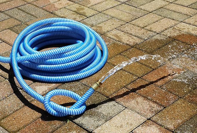 Continental Kinkguard Blue Garden Hose, 5/8in Inside Diameter Male x Female Garden Hose Thread (100ft)