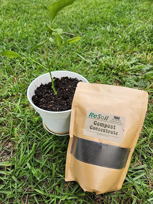 ReSoil Compost Concentrate – Organic Soil Booster & Natural Fertilizer Alternative, Loaded with Beneficial Microbes (24 oz)