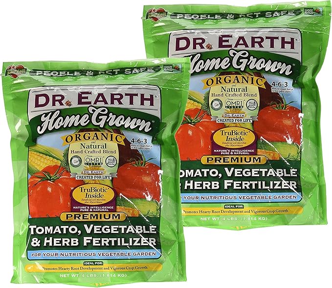 Dr. Earth Organic 5 Tomato, Vegetable & Herb Fertilizer Poly Bag ((2 Pack) 4 lb)