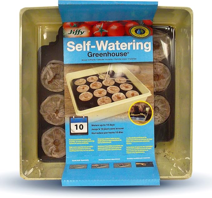 Jiffy T14H Seed Starter Kit, No Size, Clear/Black
