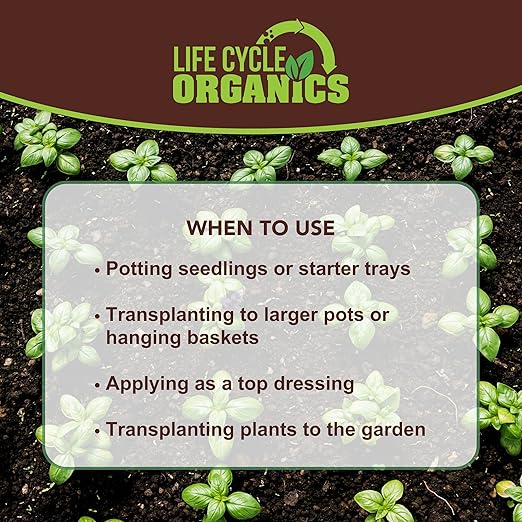 20 oz 100% Organic Worm Castings – Natural Superfood for Plant Growth, Root Development & Growing Healthier, Stronger Crops – Non Toxic & Kind to Soil – Resealable Zip Pouch – Life Cycle Organics