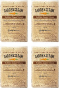 GardenStraw, 3 cu ft (20 lbs) Pack of 4 – All-Natural Mulch for Gardens, Vegetables & Lawn Seeding – Water-Conserving Wheat Straw – Thoroughly Cleaned, Sustainable