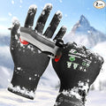 Schwer FreezeGuard Winter Work Gloves for Men and Women, ANSI A6 Cut Resistant Gloves With Super Grip, Freezer Glove for Work, Touchscreen, Thermal Insulated, PR3388, Black Knight (M, 2 Pairs)