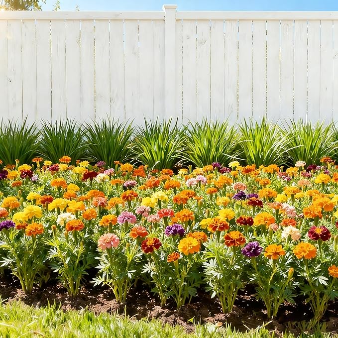 1000+ Marigold Seeds for Planting, Mixed Color Marigold Seeds Heirloom Garden Flower, Flower to Plant Open Pollinated Annual Flowers for Vibrant Annual Blooms Pots Outdoor Garden