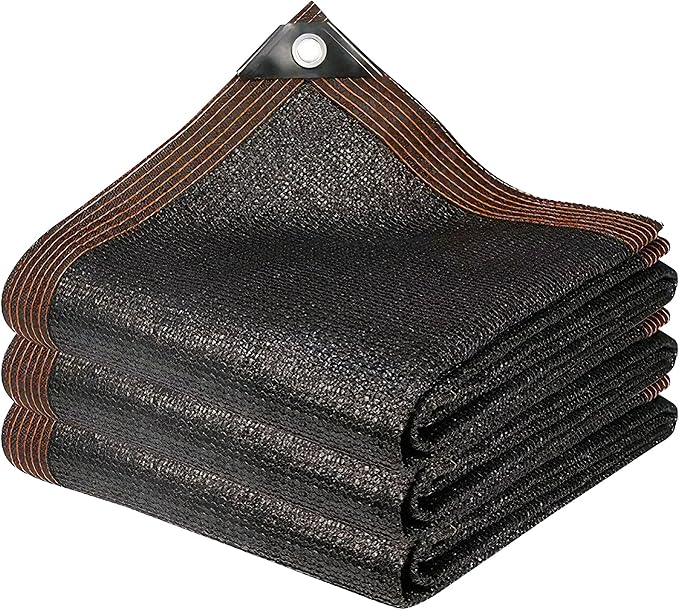 winemana 50% Shade Cloth for Garden- 5x6 FT Breathable Mesh Tarp for Vegetables & Plants, Outdoor Patio Sun Shade with Grommets - Chicken Coop, Dog Kennel Cover