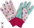 PROMEDIX P Kids Garden Gloves 3-6 Years Old Children Gardening Gloves, 2- Pair Pack，Pink