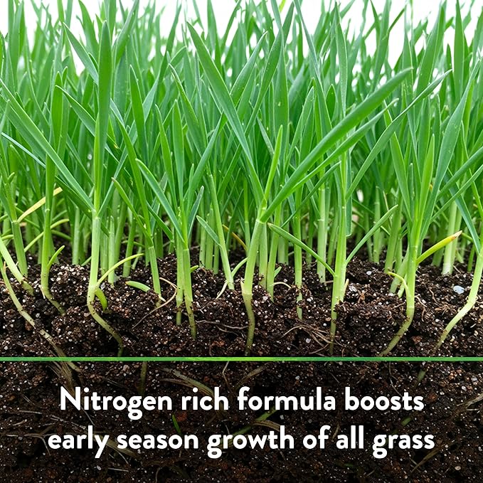 Down To Earth All Natural Fertilizers Organic Bio-Turf Lawn Food for Grass, Landscape and Ornamentals - Works with Lawn Spreaders 8-3-5, 25 Lb