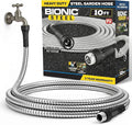 BIONIC STEEL Short 10 Ft Hose Extensions, 10 Ft x 5/8 In. Short Garden Hose Connector for Reel, Leak Proof Connection, Heavy Duty, Non Kinking, Flexible, Hose Extension