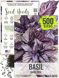 Seed Needs Opal Basil Seeds for Planting Red Basil Plants - Non-GMO Heirloom & Untreated Herb Seeds to Plant an Indoor or Outdoor Culinary Kitchen Garden (1 Pack)