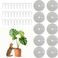 10pc 15.7" Plant Pot Grids Cuttable Plant Pot Soil Covers Protectors from Animals-Indoor Plant Pot Soil Guard for Outdoor Garden Plant Protection Breathable Mesh