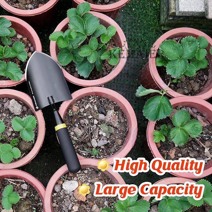 KEMAIER Heavy Duty Garden Trowel and Stainless Steel Hand Cultivator