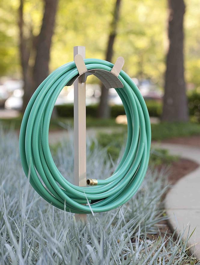 Liberty Garden Products 692-2 Basic Metal Garden Stand, Holds 150-Feet of, 5/8-Inch Hose, Tan