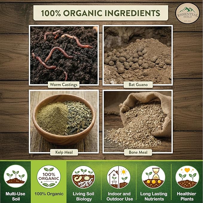Organic Super Soil Concentrate - Living Soil - Essential Soils OG Organic - 5lbs