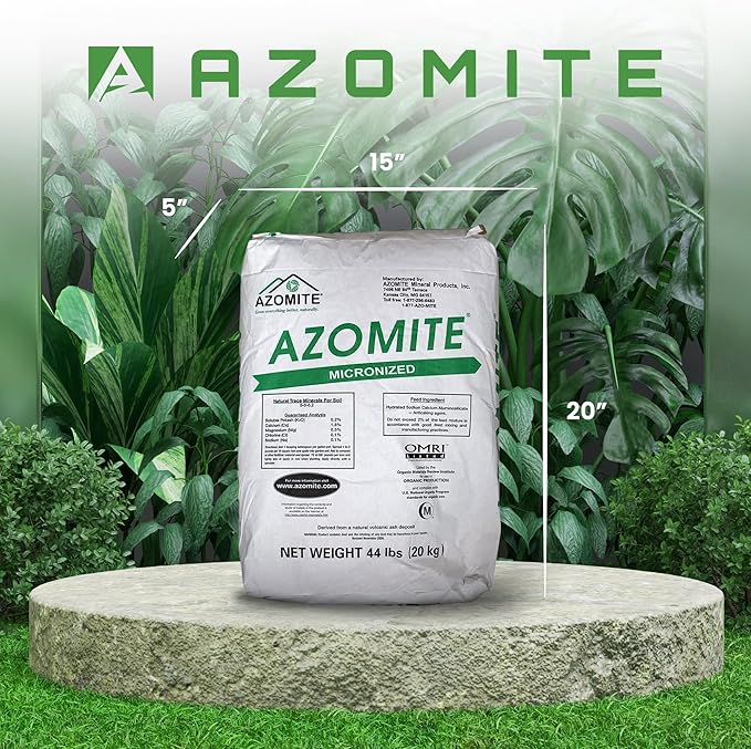 Azomite Raw Supply Organic Trace Mineral Powder 44LB Micronized, White