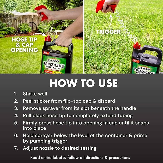 Spectracide Triazicide Insect Killer For Lawns & Landscapes, Ready-to-Use, 1-Gallon, 4-Pack