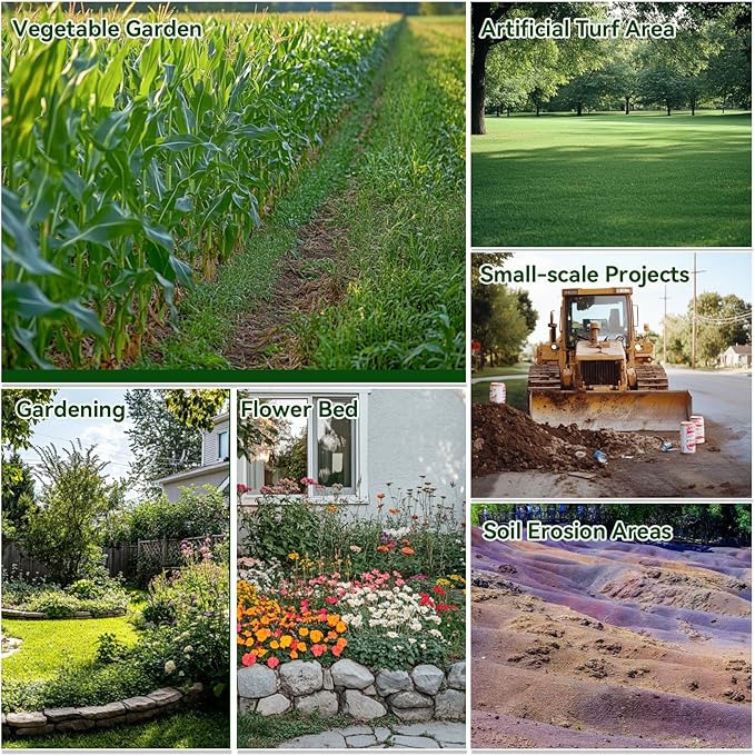 Weed Barrier Fabric Heavy Duty - 3.2x16.4ft Premium Landscape Fabric, Woven Geotextile Garden Weed Cloth UV-Resistant Ground Cover Mat for Gardening Farming Outdoor Landscaping