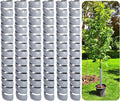 Watayo 6 PCS Tree Trunk Protector- 2 Size Plastic Spiral Tree Guard- Tree Bark Protector Tube Wraps to Protect Saplings Plants from Deer Rabbit Cats Rodents Mowers (Grey)