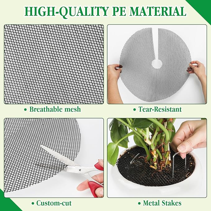 6pc 15.7" Plant Pot Covers from Animals Reusable Plant Pot Grids to Protect Your Plants Keep Pets Out for Indoor & Outdoor Garden Plants Protection