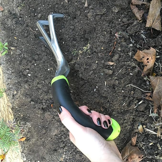 Radius Garden 10311 Ergonomic Aluminum Hand Cultivator, Red