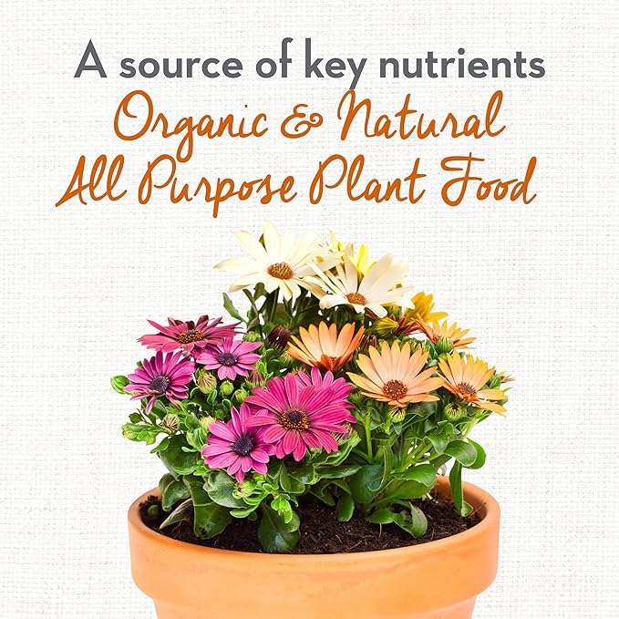 Whitney Farms Organic & Natural All Purpose Plant Food 9-2-6 - Fertilizer for Raised Bed Containers and In-Ground Vegetables, Flowers, Fruits and Herbs - 4 lb.