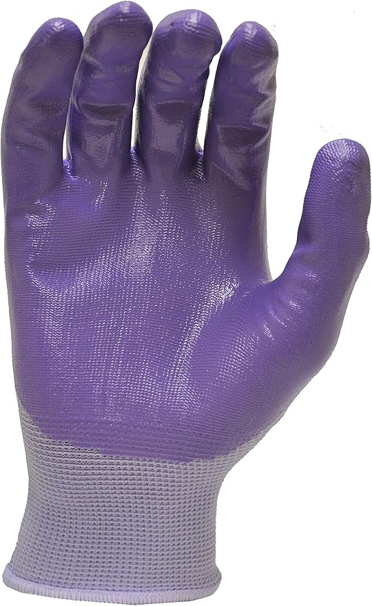 6 Pairs Women Gardening Gloves with Micro-Foam Coating - Garden Gloves Texture Grip - Working Gloves For Weeding, Digging, Raking and Pruning, Large, Assorted color