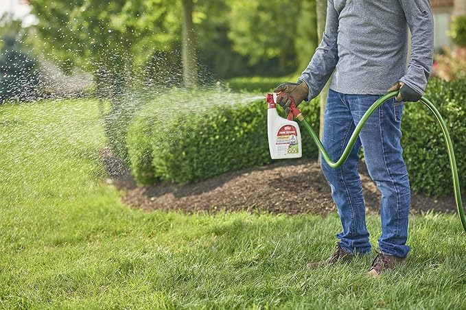 Ortho Home Defense Insect Killer for Lawn & Landscape Ready-To-Spray - Hose-End Applicator, Kill Ants, Ticks, Mosquitoes, Fleas & Spiders, 32 fl. oz.