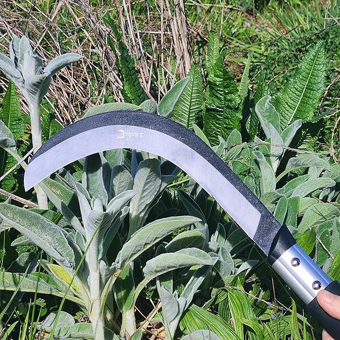 Zenport K310-3PK of Sickles, 9-inch Blade (23cm) Brush Sickle, 46cm Overall Length, 3-Pack