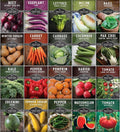 Vegetable Garden Starter Kit – 20 Variety Heirloom Non-GMO Seeds for Planting | Giftable Family Garden Kit for Beginner Victory Gardens – Start Growing Indoors or Outdoors – Survival Garden Seeds