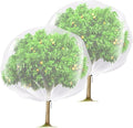 2 Pcs Fruit Tree Netting, 7 x 8 Ft Large Insect Bird Barrier Tree Net with Drawstring, Garden Bird Netting Plant Cover for Protect Plant Fruit Flower from Insect Bird