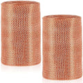 Gisafai 8" x 100 ft Copper Mesh Rodent Control Copper Wool for Slugs Rustproof DIY Hole Filler Pure Wire Mesh for Bat Snail Bird Pest Rodent Control Gap Blocker Fill Fabric Hole Blocking Gardening