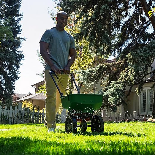 Sunday Green Machine Granular Lawn Fertilizer - 30-0-5 Mix for Up to 120 Days of Growth - Enriched with Potassium & Organic Matter for Soil Health & Extended Feeding - 12lbs - Covers Up to 4,000 Sq Ft