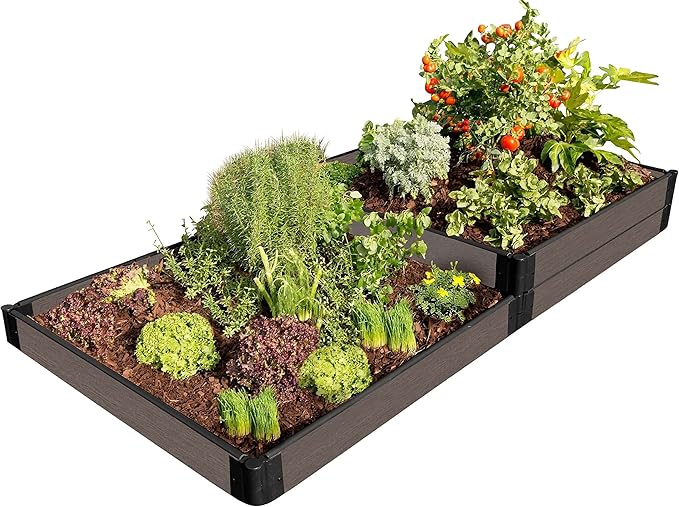 Frame It All 300001429 Weathered Wood Raised Bed